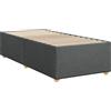 vidaXL Struttura letto senza materasso grigio scuro 80x200 cm tessuto