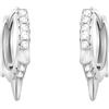 SOFIA MILANI - Orecchini da Donna in Argento 925 - con Pietra Zircone - Creoli Spuntoni - E2696