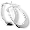 jewellerybox Orecchini semplici a Cerchio lungo Creole di 16cm in Argento sterling