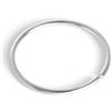 jewellerybox Piercing naso in oro bianco 9kt ad anello da 8mm - Piercing naso a cerchietto