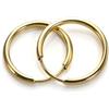 jewellerybox Orecchini a cerchietto/cerchietti semplici in oro giallo 9kt | 13mm