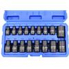 US PRO Impact E - Set di 17 chiavi a bussola Torx a stella femmina da E5 a E24 da 3/8 e 1/2 US Pro