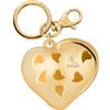 HYPNO CASA Portachiavi Profumato Cuore Aria di Mare 6x7cm Oro Metallo