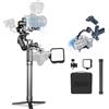 FeiyuTech [Ufficiale] Feiyutech SCORP Mini 3 Pro KIT Stabilizzatore Fotocamera 3 Assi con Tracking AI 4.0,Impugnatura Remota Rimovibile,Carico Utile 2KG,Gimbal per Fotocamera Mirrorless/Smartphone/Action Camera
