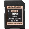 GIGASTONE Adattatore per scheda di memoria SD UHS-II da MicroSD a UHS-II, adattatore UHS-II per fotocamera.