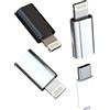 Kefiany Adattatore USB C Femmina a Lightning Maschio (3 Pack) per IPhone 14 13 Pro Max Certificato MFI per Apple Caricatore Rapido Cavo Tipo C Connettore per iPad Dati Caricabatterie Portatile Auto Accessori