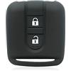 OTMIK Custodia in Silicone per la Copertura della Chiave dell'Auto adatto per Nissan Tiida X-Trail Pathfinder Navara Qashqai Primera p12 Kashkay J10 (Nero)