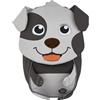 Affenzahn Amico Piccolo Zaino per l'asilo per bambini da 1 a 3 anni ergonomico riflettente linguetta con targhetta per il nome Cane - Grigio