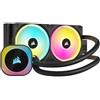 CORSAIR DISSIPATORE ICUE LINK H100I RGB AIO, 240MM RADIATOR, LIQUID CPU COOLER - CW-9061001-WW