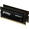 Kingston Technology FURY 64GB 3200MT/s DDR4 CL20 SODIMM (Kit of 2) Impact - KF432S20IBK2/64