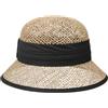 Seeberger Cappello Cloche Paglia Zostera Marina Donna - Cappelli da Spiaggia Sole Giardiniere Estate Primavera/Estate - Taglia Unica Nero