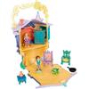 Disney Store Official Casa di Bambole Rapunzel, Set da Gioco Once Upon a Story Alto 14 cm con Torre di Rapunzel, Flynn Rider, Pascal, Chitarra Giocattolo e mobili, 3+