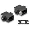 DELOCK LWL Kupplung MPO Buchse zu MPO Buchse schwarz