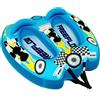 SereneLife Gommone SereneLife - 2/3 persone, tubo trainabile per sport acquatici, gommone in PVC, per laghi e fiumi, facile da gonfiare