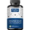 Magnesio Complex 5 Forme - 450 mg Magnesio Elementare - 200 Capsule Al