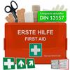 KARAT kit primo soccorso DIN 13157:2021 con supporto a parete e adesiv