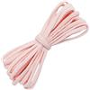 Aerzetix - C67376 - Cordone Elastico Intrecciato 5 Metri - Larghezza 5mm - Colore Rosa Bambino/Bianco - Sartoria merceria Cucito Abbigliamento Tessuto Cintura Pantaloni Gonna