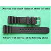 Morellato Bracciale Impermeabile 20 mm Silicone Nero Per Orologio Sub