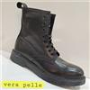 Made in Italy STIVALI DONNA ANFIBI PELLE MILITARI 37 40 MADE IN ITALY