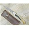 pattada COLTELLO 23 CM SARDEGNA SARDO Pattada MANICO corno di montone con blocco damasco