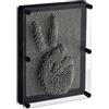 Relaxdays Pin Art 3D, Board Pins per Sculture, Pinpressions, Gioco con i Chiodini Modellanti, H x L: 20x15, Nero/Argento