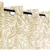 Atout Ciel Tenda stampata con occhielli, 140 x 240 cm, pronta da appendere, 50% riciclata, beige e bianco