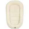 PIMKO Nido per Neonato Riduttore lettino per neonati Culla 60 x 90 cm mussola di cotone, colore: vanilla beige