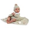 MUÑECAS ANTONIO JUAN S.L. Bambole Antonio Juan - Neonato Erik con Toquilla Verde, Bambola Bambino Realistica con Accessori