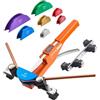 VEVOR Kit Piegatubi Pinza Piegatrice Manuale per Tubi in Rame e Alluminio da 6mm-22mm, Utensile per Piegatura Manuale Spessore Compatibile 0,5-1,2 mm per Riparazione HVAC con 7 Matrici