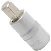AERZETIX - C71019 - Bussola per cacciavite esagonale 1/2'' monoblocco 12mm x 55mm a 6 lati - DIN 3120 - punta per chiave a cricchetto manuale - in acciaio CR-V 6150 AISI S2 HRC 58-62