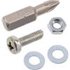 AERZETIX Kit fissaggio M3x10 mm / 50 viti metalliche / 50 dadi esagonali / 100 rondelle piane / 1 utensile 1/4 PZ1