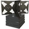 Mediarange Custodia 4 Posti Black Tray Jewel Case 22mm per DVD o CD 4 Discs BOX34-4