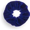 Leirinik Velvet Scrunchie blu confezione da 1 - 14 cm - elastico per capelli di alta qualità in 100% poliestere - effetto velluto per donne e ragazze - tutti i tipi di capelli - delicato sui capelli