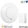 Meross KIT Rilevatore Fumo Smart RF + Hub Wi-Fi [EN 14604] - Apple HomeKit