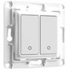 Shelly Wall Switch 2 - Pulsanti filari da parete 2 tasti bianco con supp relay