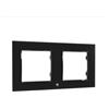 Shelly Wall Frame 2 - Placca da parete nera doppia compatibile Legrand