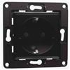 Shelly Wall Socket 1, Presa a muro EU/Schuko Nera