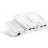 TP-Link Kit 3 powerline AV600 WiFi 300Mbps 2 Porte LAN - TL-WPA4220 TKIT
