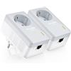 TP-Link Kit 2 powerline con Shuko passante 1 port LAN - TL-PA4010P KIT