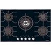 Miele km 3034-1 g piano cottura gas 80 cm vetroceramica nero