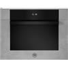 Bertazzoni f457modmwtz forno microonde combinato incasso 60 cm zinco