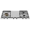 Bertazzoni pm3630gx piano cottura gas + teppanyaki 90 cm acciaio inox