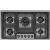Foster 7682 006 Milanello gun metal piano cottura gas 80 cm antracite
