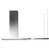 Falmec lumen nrs silence cappa isola 175 cm acciaio inox camino a sinistra