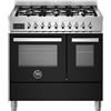 Bertazzoni pro96l2enet cucina da appoggio 90 cm nero