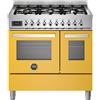 Bertazzoni pro96l2egit cucina da appoggio 90 cm giallo