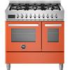 Bertazzoni pro96l2eart cucina da appoggio 90 cm arancione