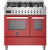 Bertazzoni pro96l2erot cucina da appoggio 90 cm rosso