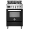 Bertazzoni pro64l1enet cucina da appoggio 60 cm nero