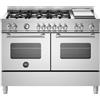 Bertazzoni mas126g2ext cucina da appoggio 120 cm inox